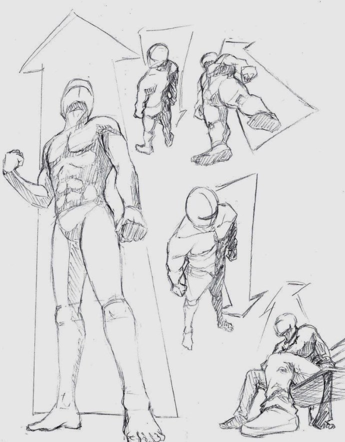 Человек с низзу в верх референс