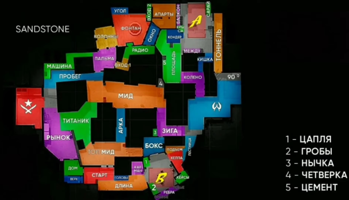 Позиции на Сендстоун Standoff 2