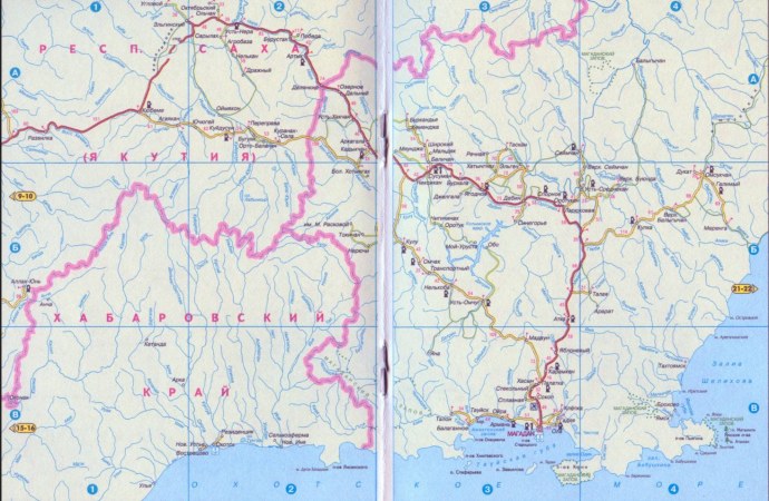 Омчак Магаданская область на карте