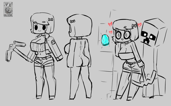 Голая Алекс майнкрафт арты