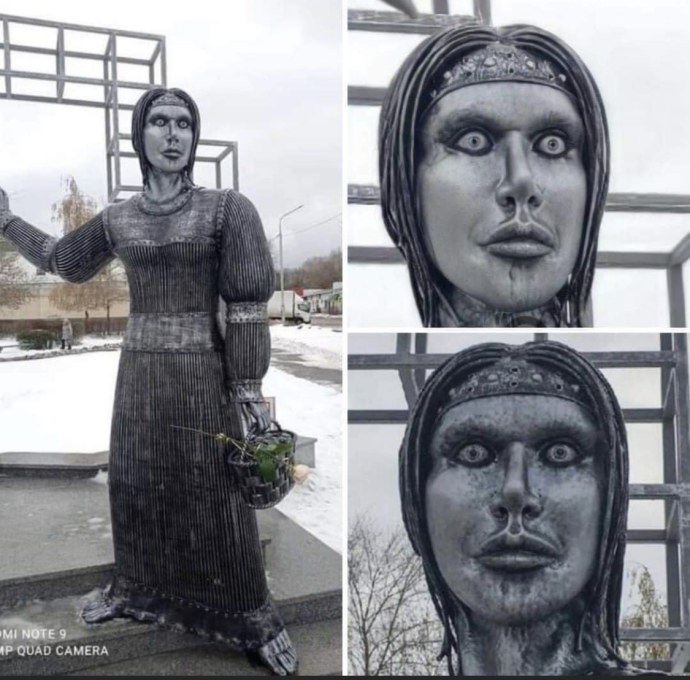 Воронежская Аленка скульптура