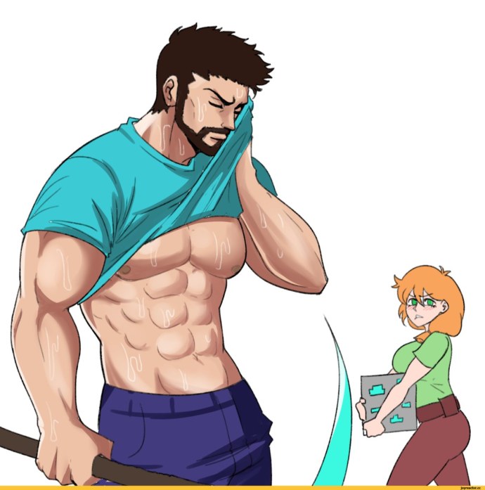 Майн крафт хёнтай Стив и Алекс