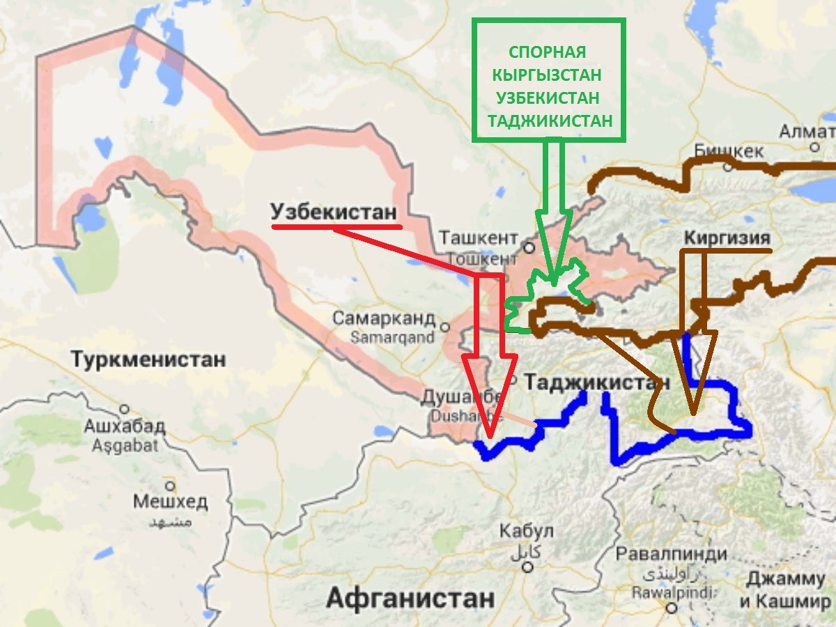 Курс точикистон руси. Киргизия, Таджикистан, Узбекистан на карте, границы. Граница Узбекистана и Таджикистана карта. Граница между Таджикистаном и Узбекистаном на карте. Киргизия Узбекистан Таджикистан на карте.