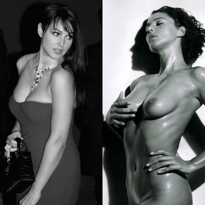 Моника Беллуччи в молодости сиськи