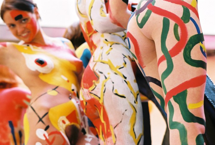 Бодиарт на женском теле