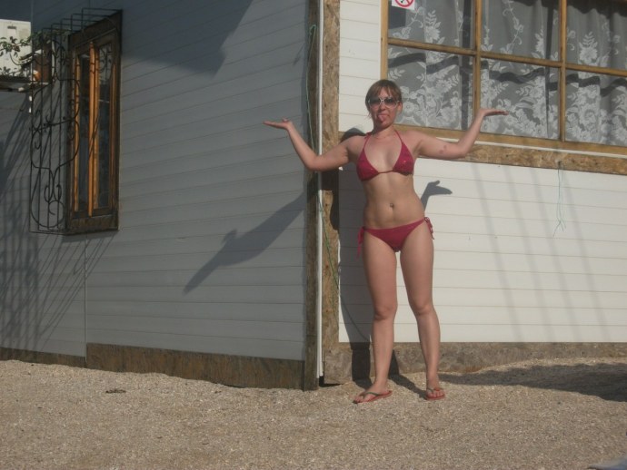 Анна Каменкова в молодости в купальнике