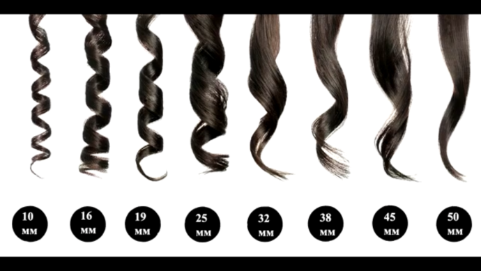 Размер локонов и диаметр щипцов