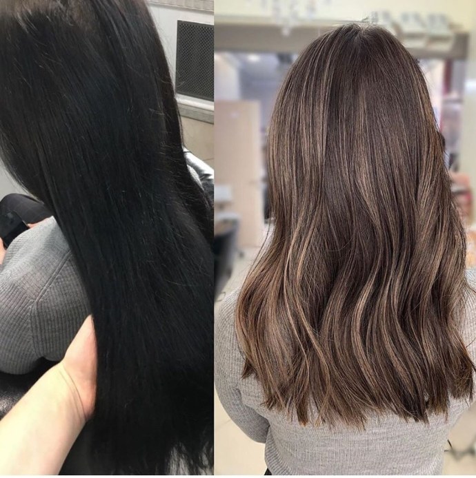 Смывка чёрного цвета с волос