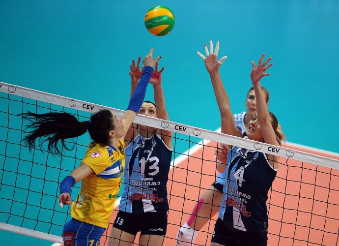 Фото Евгении Старцевой на разминке перед матчем