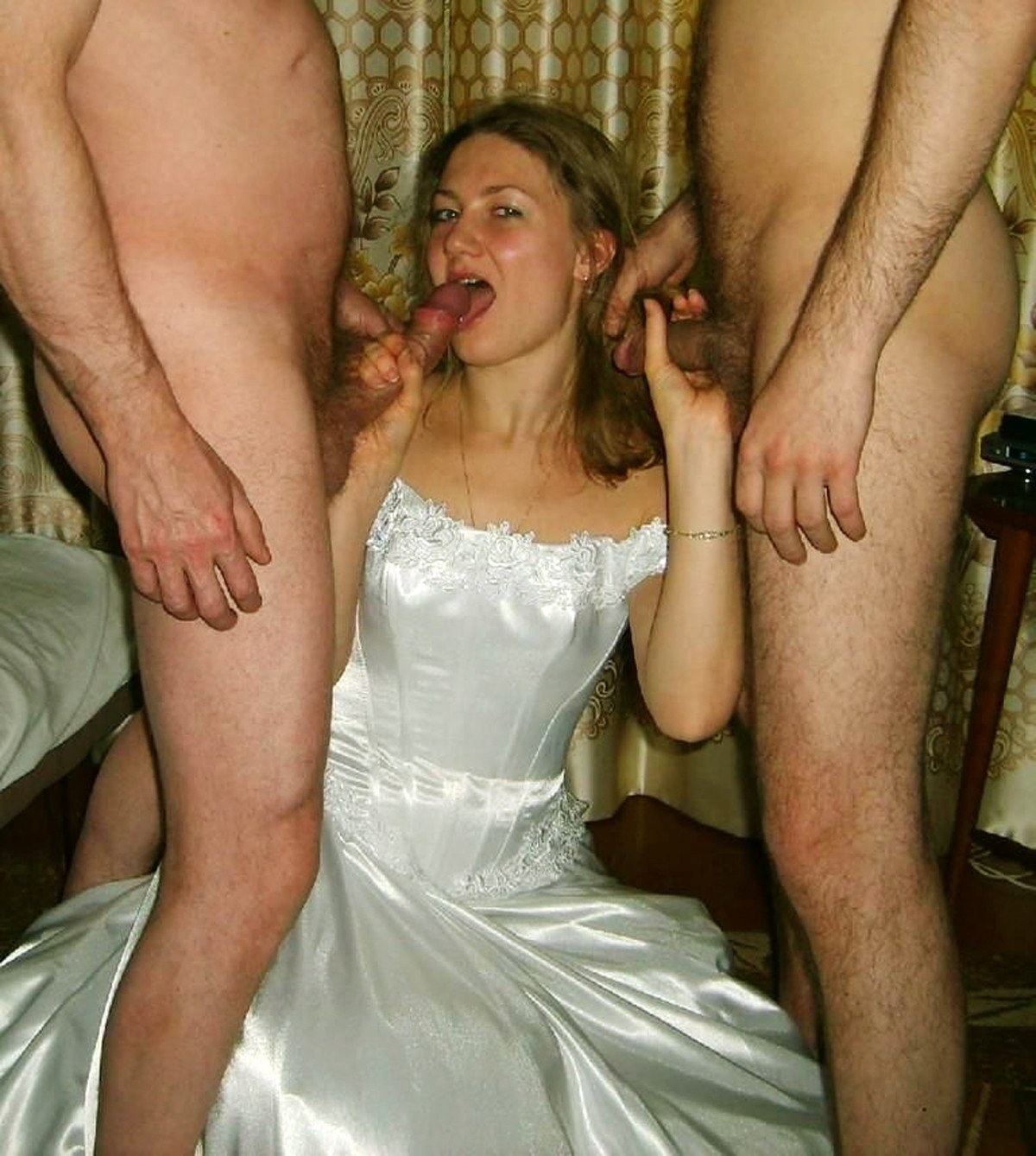 Порно ебут жену на свадьбе