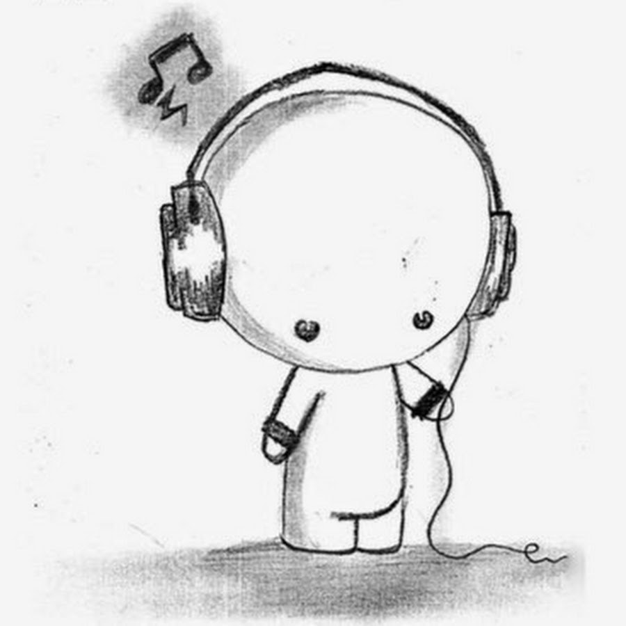 Эскизы рисунков девушек