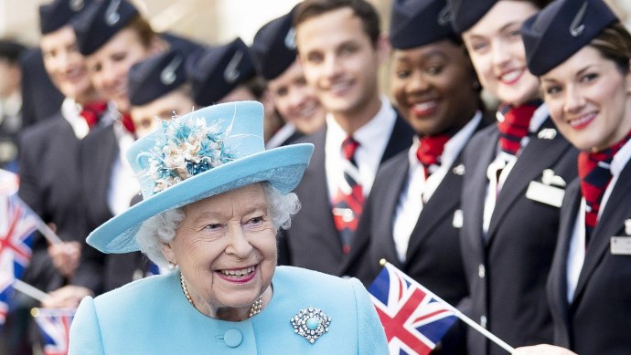 Winston Churchill y la Reina Isabel