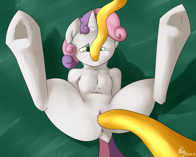 Пони хентай Спайк и Свити Бель