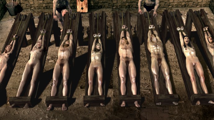 Пытки на деревянной лошади бдсм