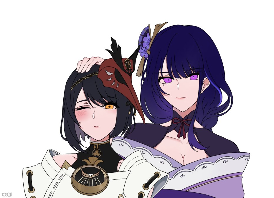 Сёгун Райден и кудзё Сара