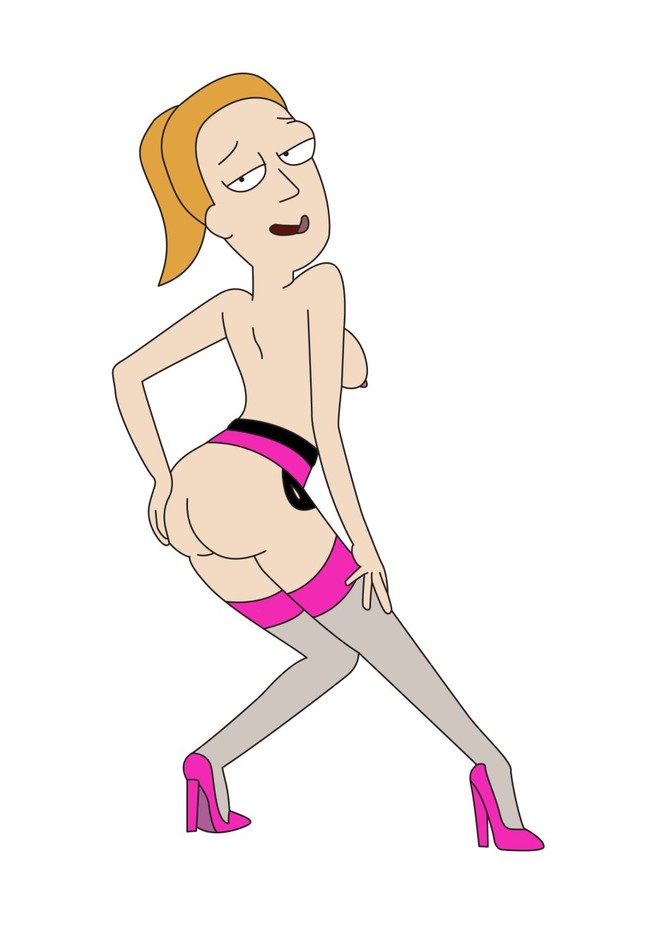 Саммер Смит Рик и Морти big ass