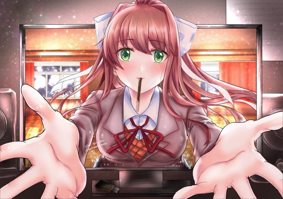 Моника Doki Doki Literature Club Rule 34