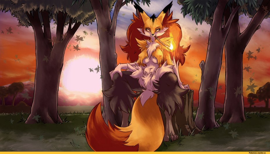 Delphox furry