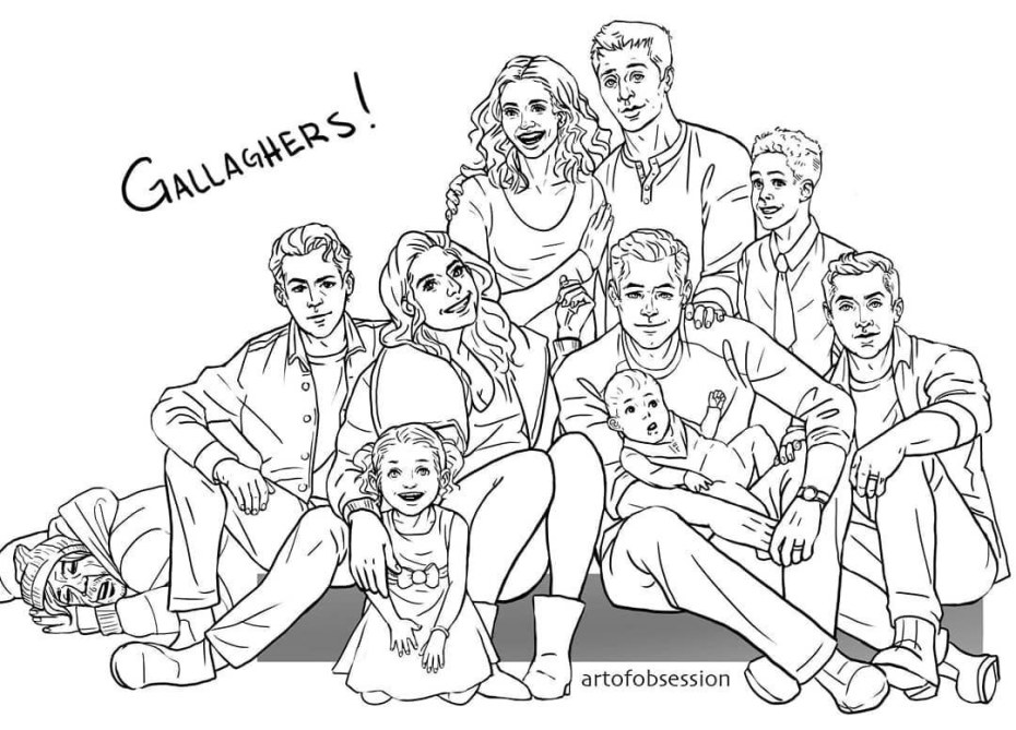 Раскраска бесстыжие