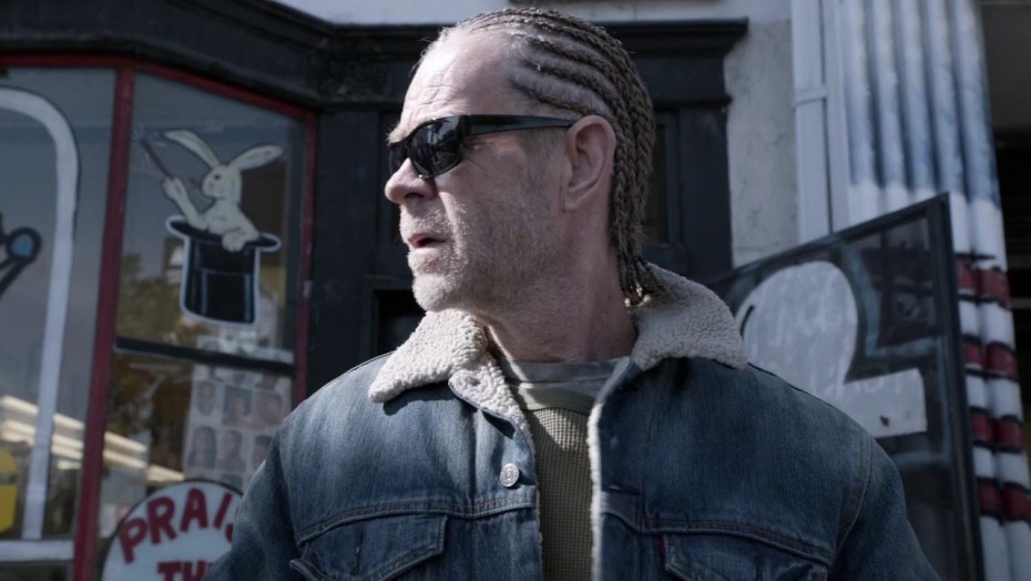 Фрэнк Галлагер с косичками