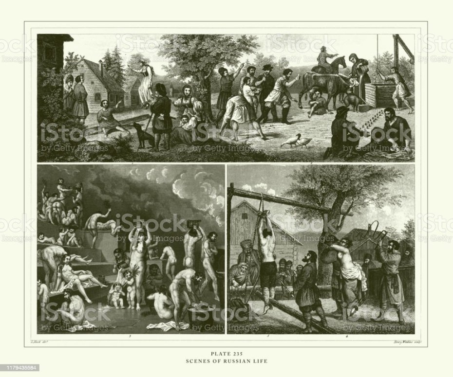 Порка крепостных девушек