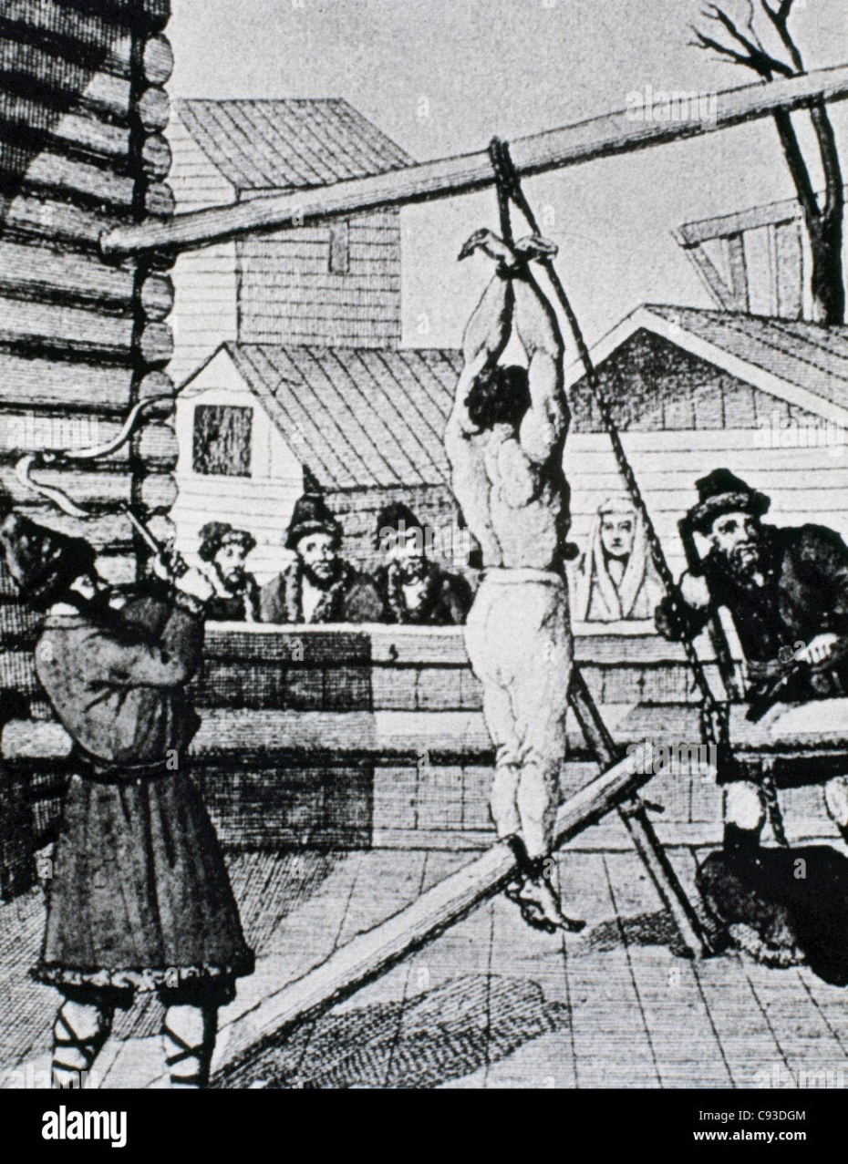 Наказание розгами на конюшне Салтычиха