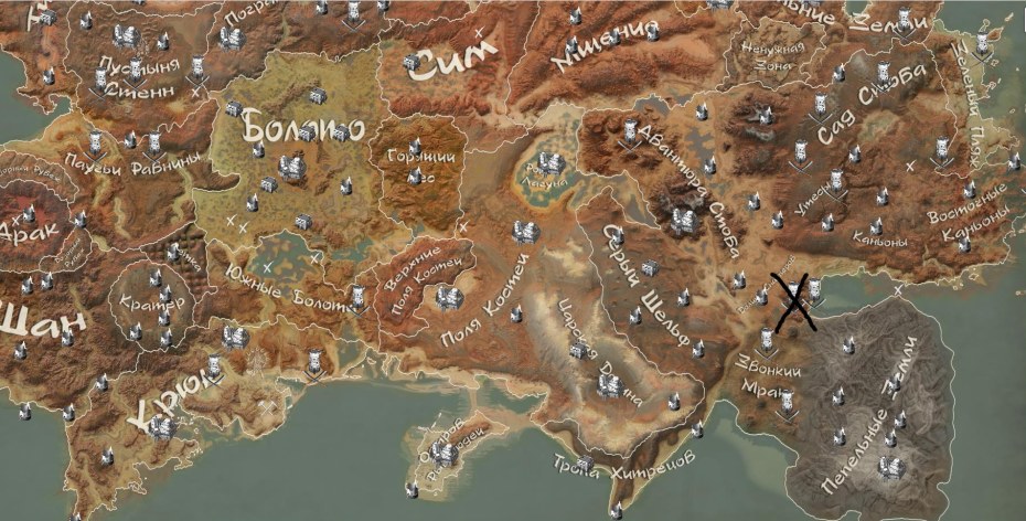 Kenshi вся карта