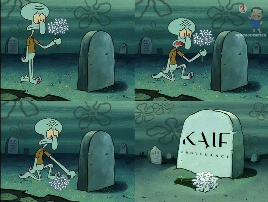 Сквидвард у могилы