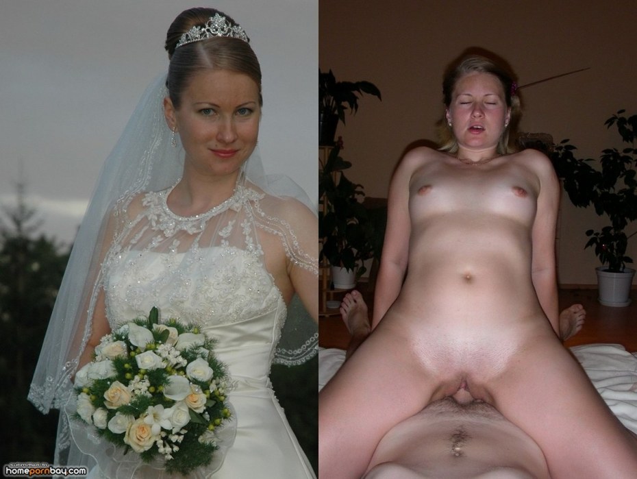 Жених и невеста на свадьба голые