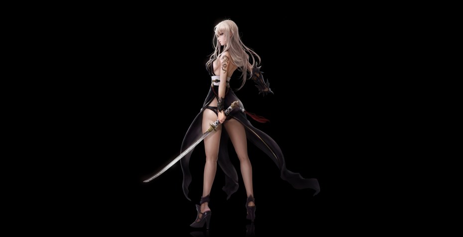 Девушки с катаной на рабочий стол