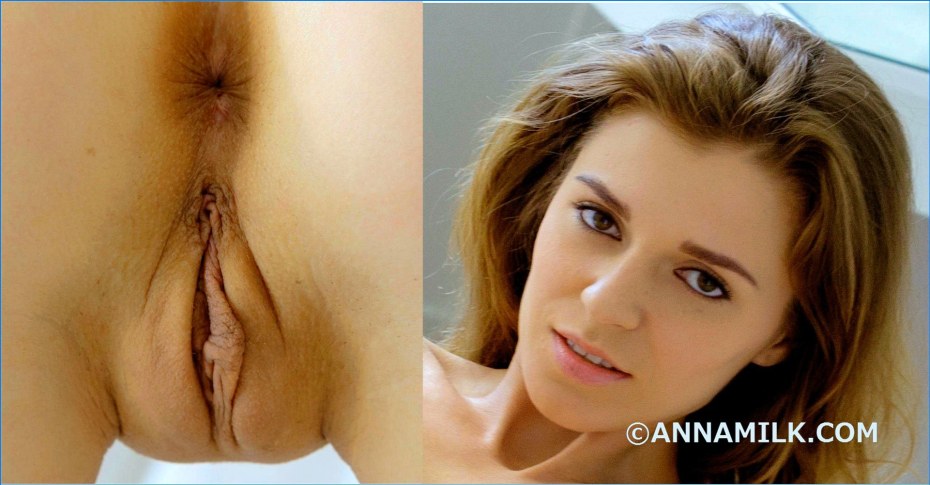 Красивая женская промежность и лицо