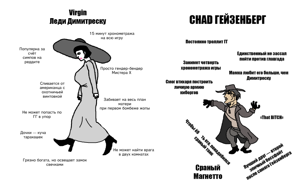 Леди Димитреску и Гейзенберг фанфики