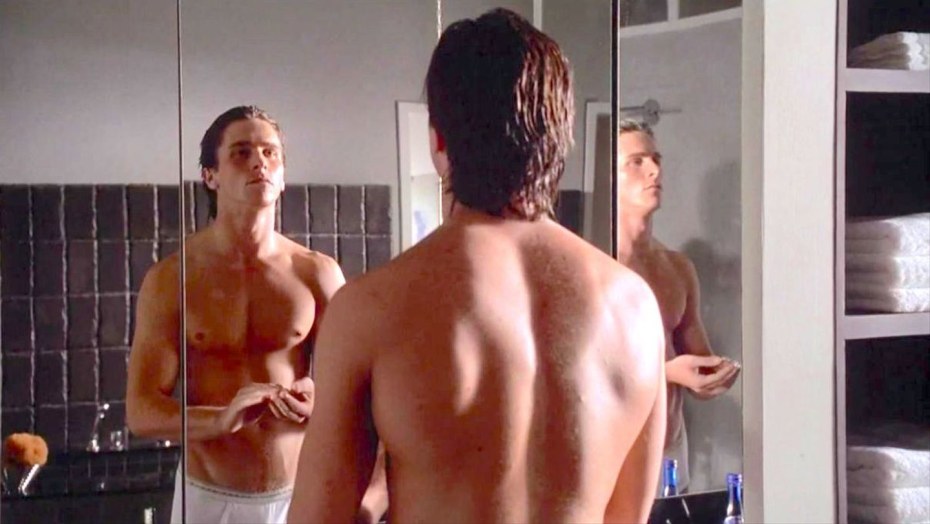 Кристиан Бейл американский психопат голый