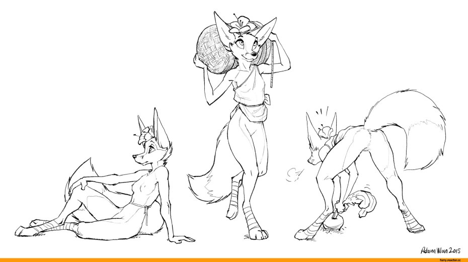 Фурри хентай Adam Wan комиксы