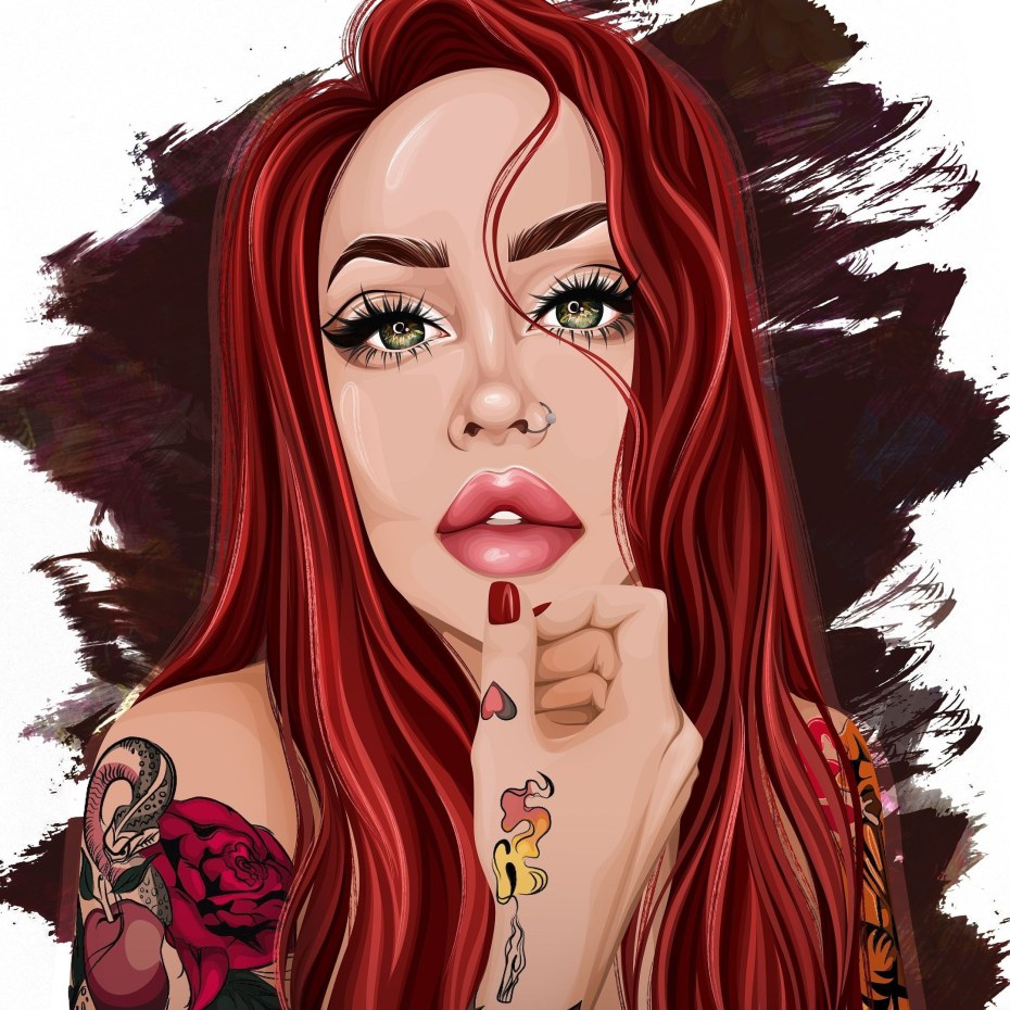 Ева Элфи рыжие волосы