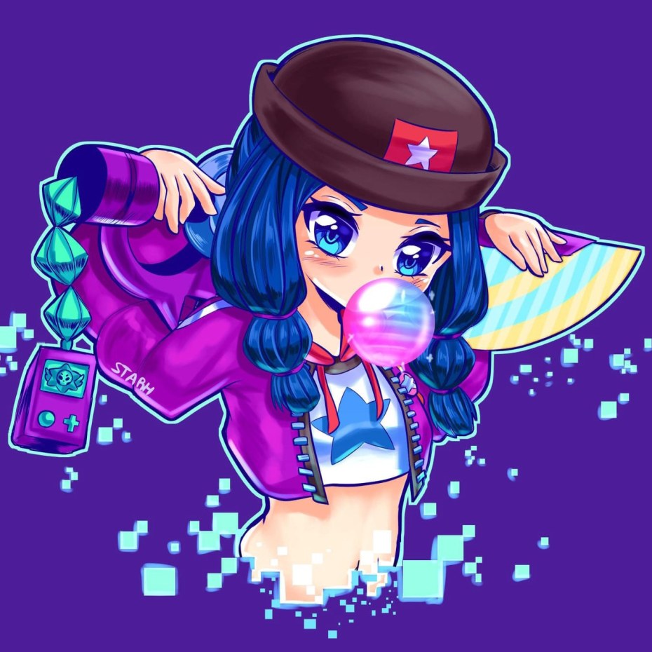 Bibi Brawl Stars Art героиня Биби