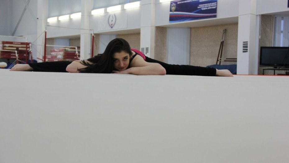 Гимнастка на брусьях силуэт