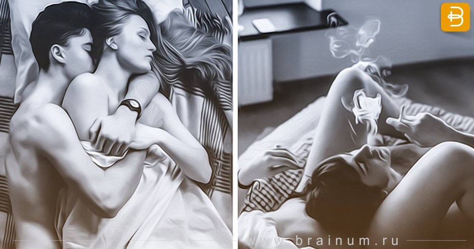 Фотосессия в постели для двоих