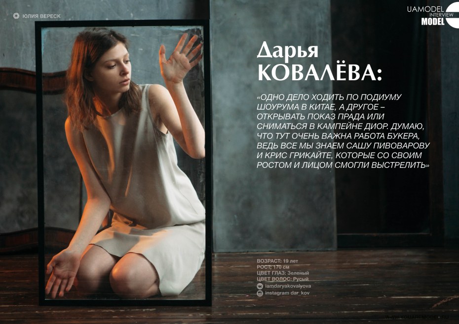 Дарья Ковалева модель