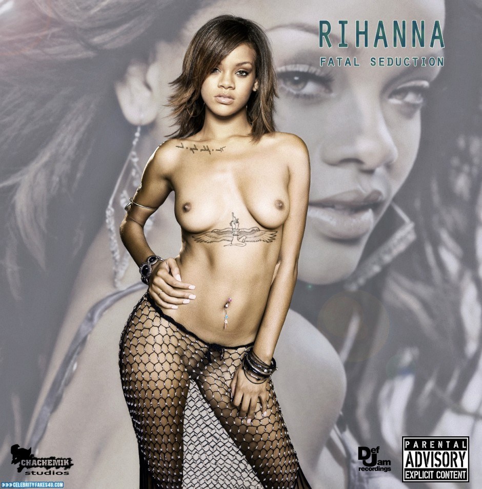 Голая певица Рианна (Rihanna)