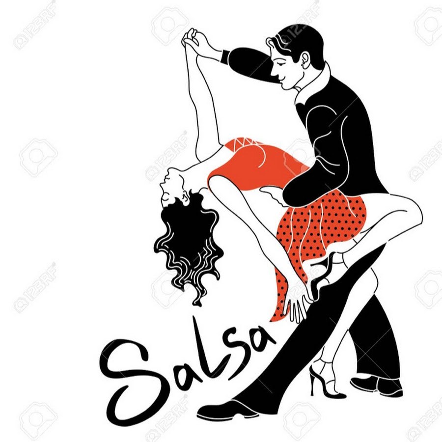 Плакат латина танцы