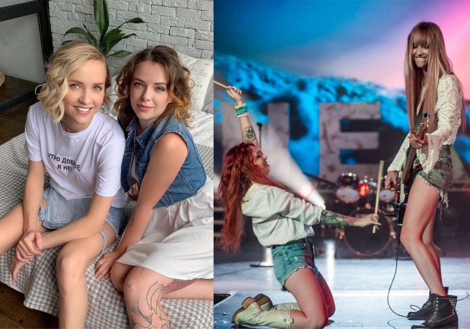 Женя Огурцова и Лена Третьякова