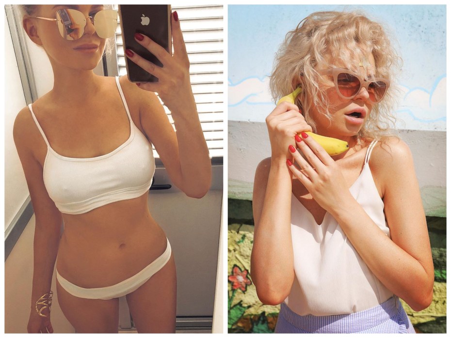 Алина Гилева голая без трусов