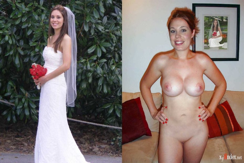 Голые женщины в свадебном платье