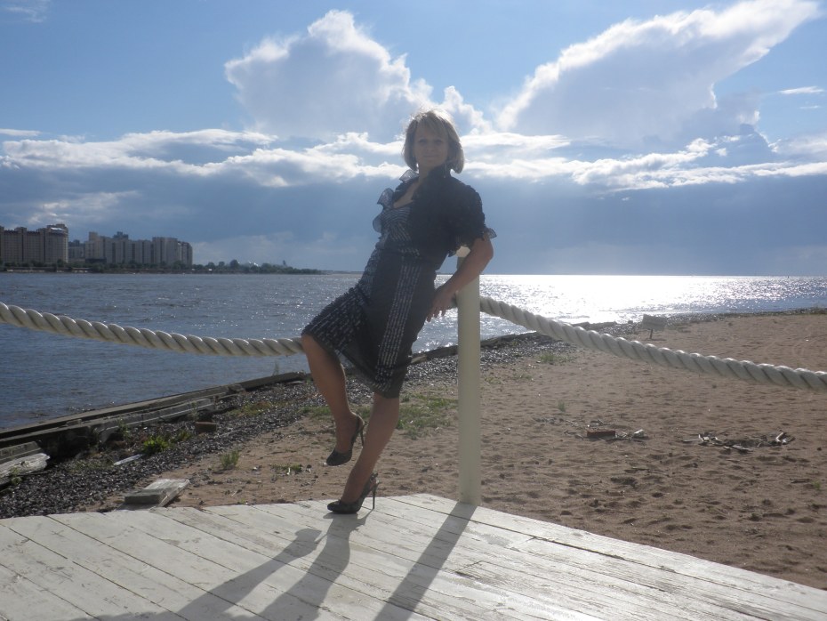 Марина Ворожищева на пляже