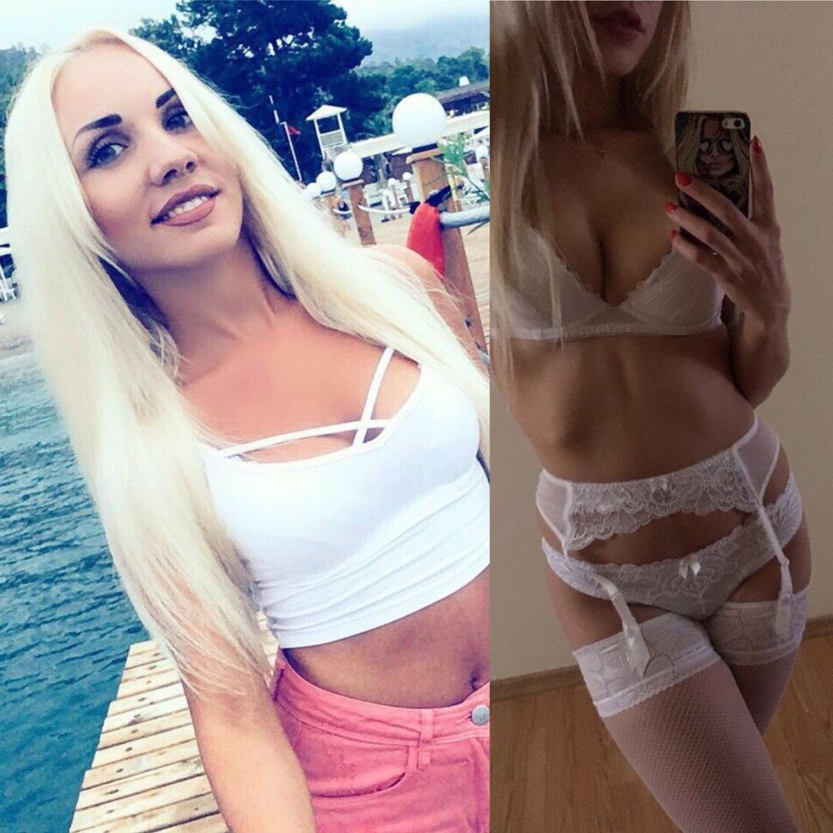 Теннисистка Анна Калинская в купальнике