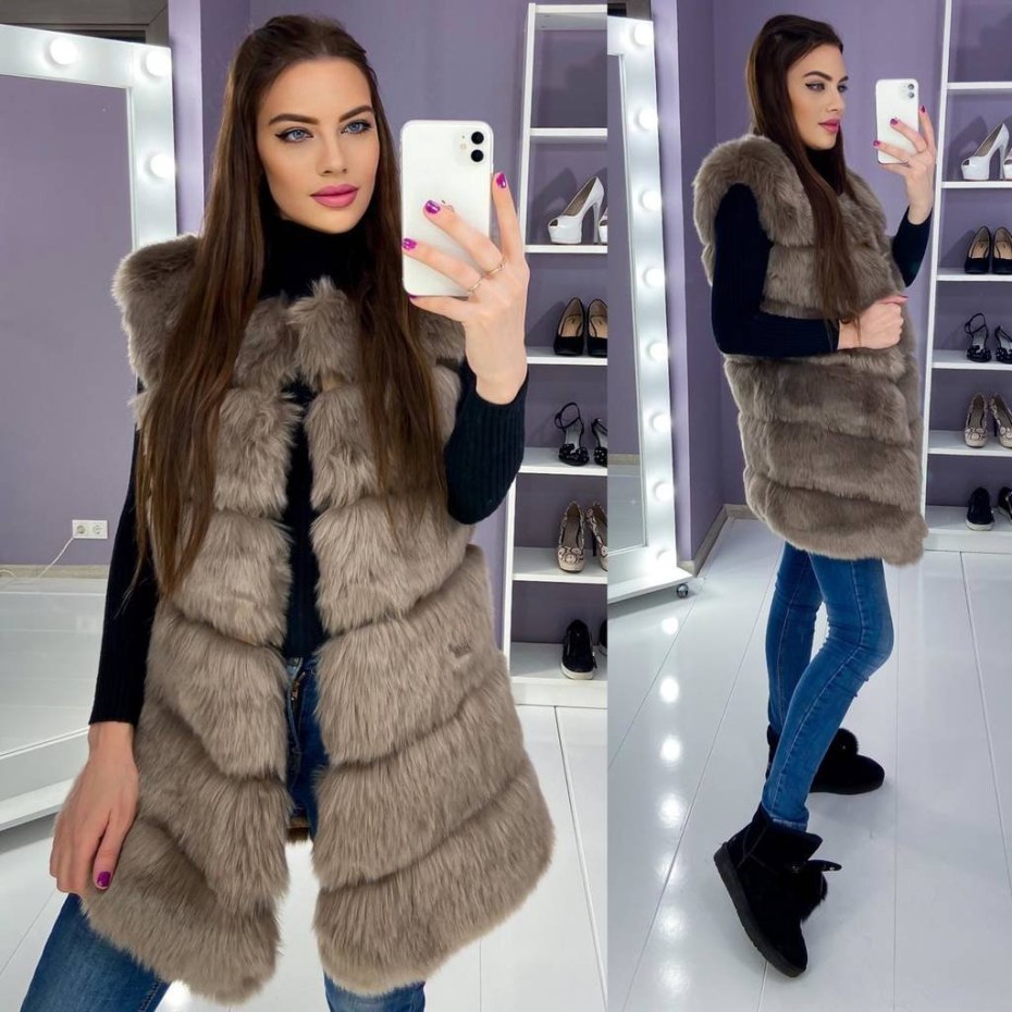 Лаура Вартанян голая в мехах