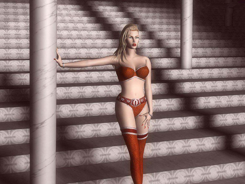 3д девушки в Нижнем белье