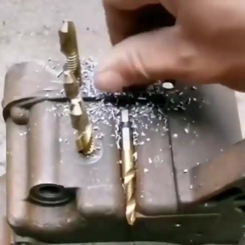 Видео сверло которое резьбу нарезает