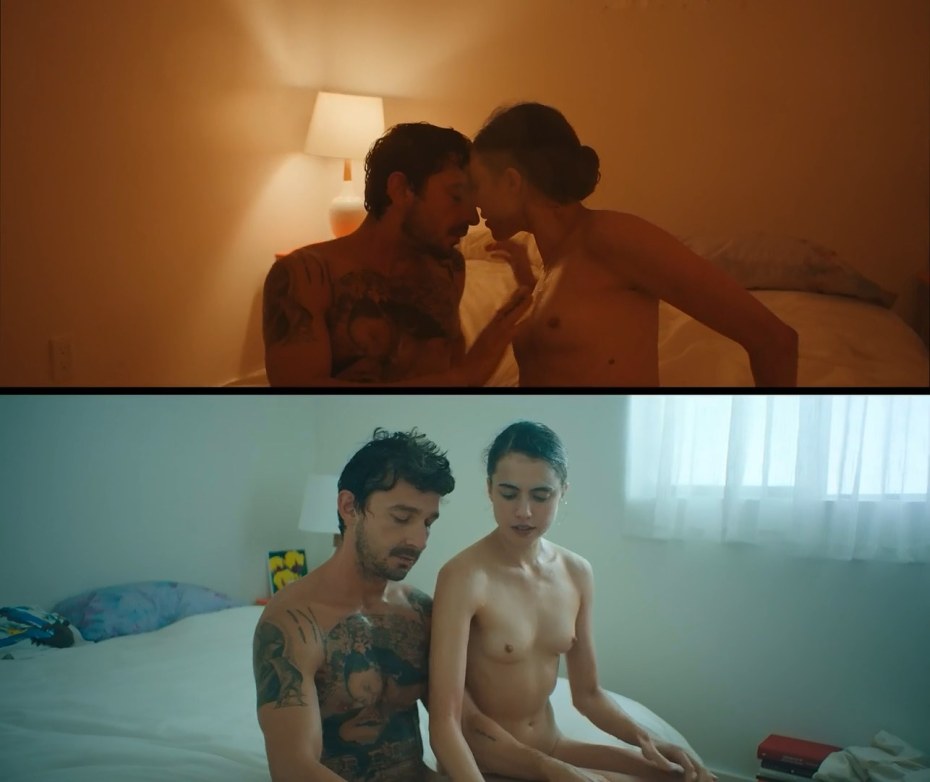 Эротическая сцена в окне